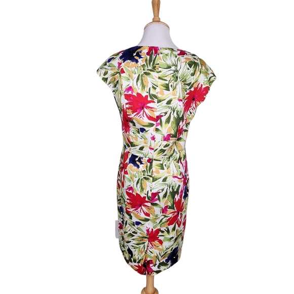 Talbots Vibrant Floral Midi Dress - Picture 2 of 8